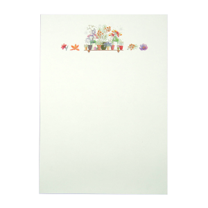 Quire Publishing brevpapperset Flower Garden