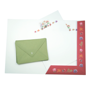 Quire Publishing brevpapperset Flower Garden